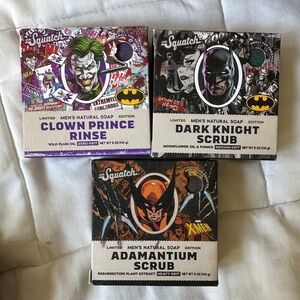 Dr Squatch soap clown prince dark knight adamantium scrub